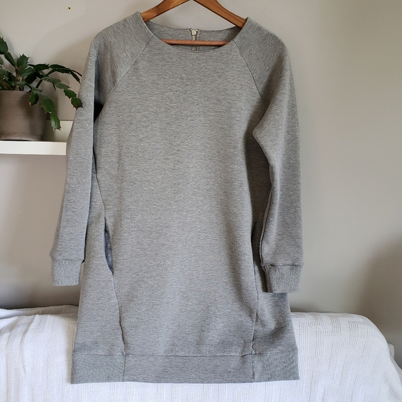 Bench Dresses & Skirts - Bench Grey Sweatshirt Dress With Pockets M